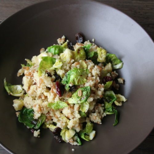 Chard and Spring Pea Farro Risotto