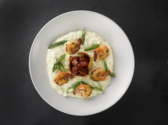 Lemon Asparagus Shrimp Risotto