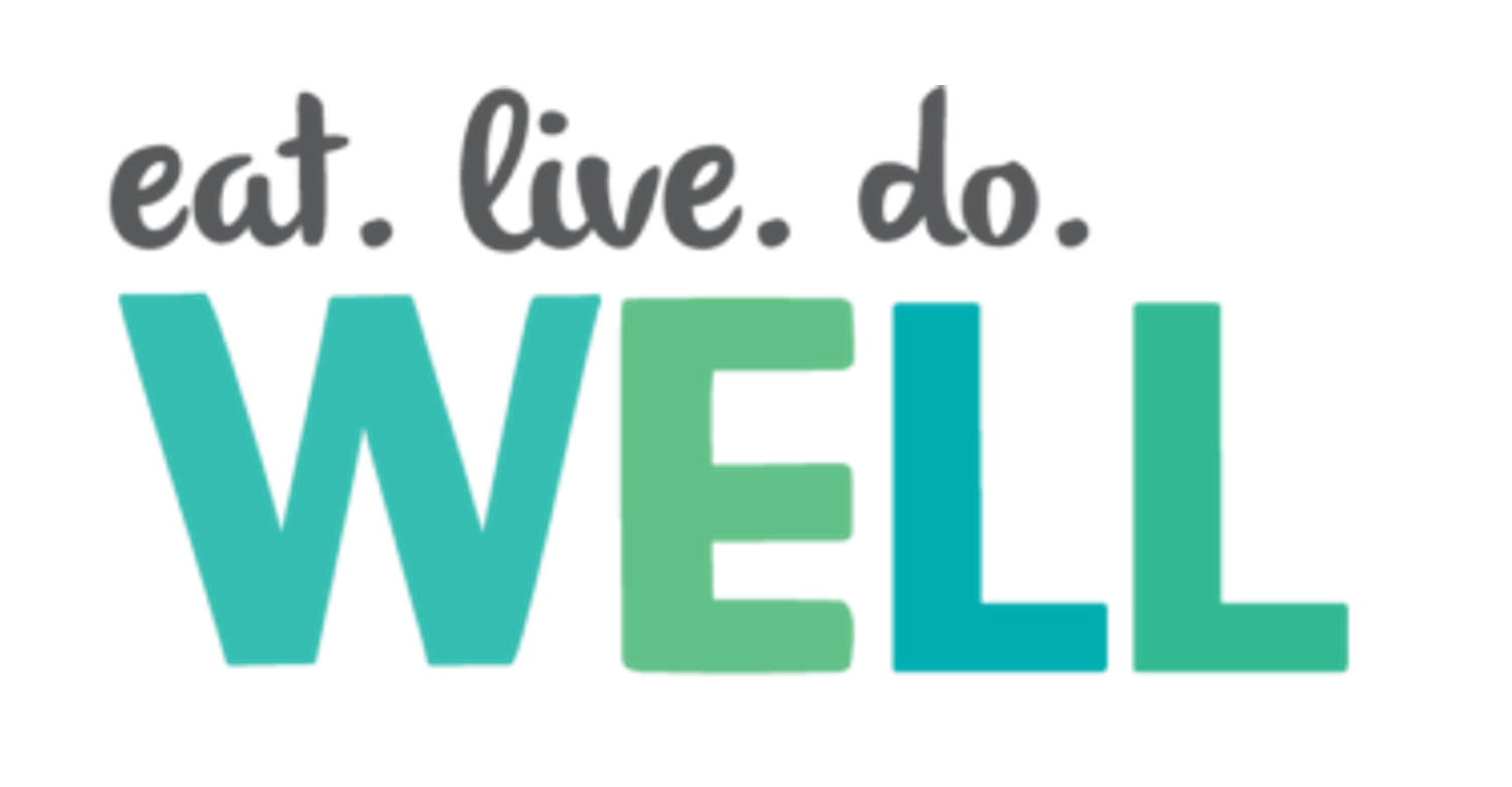 we eat. live. do. well we eat. live. do. well logo